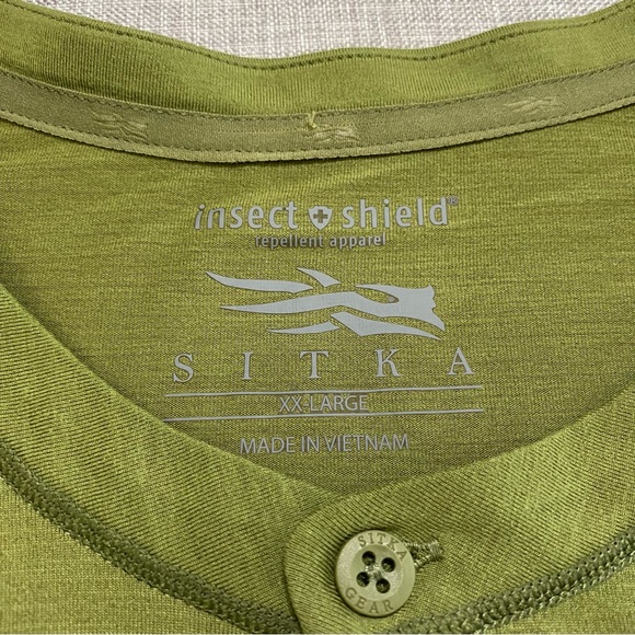 Sitka Gear Mens 2XL Hanger Henley Covert Long Sleeve Insect Shield Shirt - Picture 7 of 9